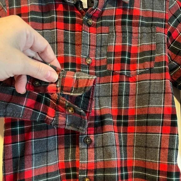 Flannel Button Down Shirt - Picture 3 of 4